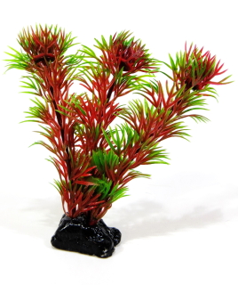 Растение пластиковое Кабомба зелено-красная, 8.9 см