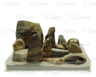 UDeco Gobi Stone MIX SET 15 - Натуральный камень "Гоби" для оформления аквариумов и террариумов, упаковка 15 кг.