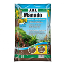 JBL Manado 5l - Питательный грунт, улучшающий качество воды и стимулирующий рост растений, красно-коричневый (цвет латеритной почвы), 5 литров.