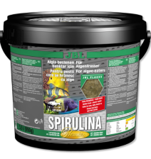 JBL Spirulina - Корм класса "премиум" с высоким содержанием спирулины в форме хлопьев для растительноядных в пресном и морском аквариуме, 5,5 л. (860 г.)
