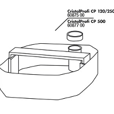 JBL CP 120/250 basket insert top - Сетчатая корзина №3 (верхняя) для внешних фильтров CristalProfi 1