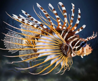 Крылатка иглоплавничная (антенната) - Pterois antennata