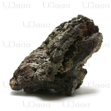 UDeco Black Lava XL - Натуральный камень "Лава чёрная" для оформления аквариумов и террариумов, 1 шт.
