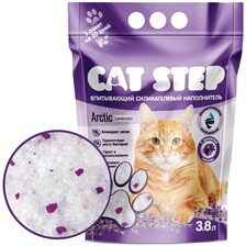 Наполнитель для кошачьих туалетов Cat Step "Лаванда" 3,8л, силикагелевый впитывающий