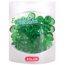 Золюкс Украшения для аквариума стеклянные "Изумруд" (зеленый), 400 г (357515)