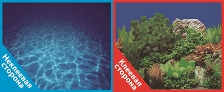 Фон двухсторонний с одной самоклеящейся стороной Синее море/Растительный пейзаж 50x100см 9063/9071+