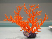 Коралл пластиковый (мягкий) оранжевый 35х15х28см (SH9106MOR)