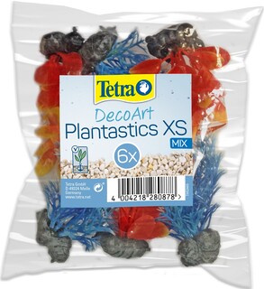 Растение пластиковое мини Tetra DecoArt Plant XS Mix Refil 6см разноцветное (6шт)