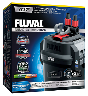 Фильтр внешний FLUVAL 107, 550-360л/ч от 40 до 130л