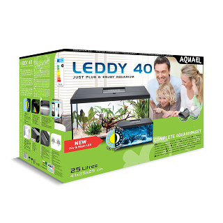 Аквариум  LEDDY SET PLUS D&N 40  прямой / белый  (25 л) (LT 7W D&N)