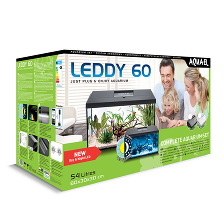 Аквариум  LEDDY SET PLUS D&N 60 прямой / белый  (54 л) (LT 7W D&N)