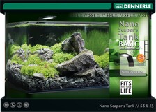 Аквариум Dennerle Nano Scaper's Tank Basic Style LED, 55 литров (в комплекте фильтр и освещение)