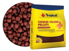 Cichlid Colour Pellets 11л./3,8кг.(пакет) - Корм в виде плавающих гранул для усиления окраски цихлид