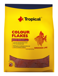 Colour Flakes 1кг.(пакет) - Полноценный корм в виде хлопьев для усиления окраски