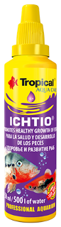 ICHTIO 50мл./500л. - применяют при рыбьей оспе,вызванной ихтиофтириусом(Ichthyophthirius multifiliis