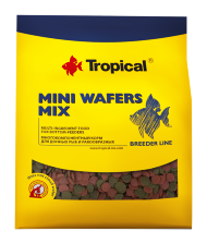 Mini Wafers Mix 1кг.(пакет) - Корм для донных рыб и ракообразных в виде тонущих разноцветных чипсов