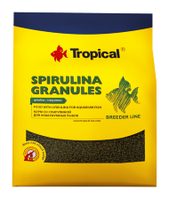 Spirulina Granules 300 гр.(пакет) - Растительный корм со спирулиной в виде медленно тонущих гранул