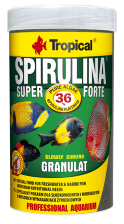 Super Spirulina Forte Granulat 250мл/150гр.(банка)-гранулиров.корм с 36% содерж.водорослей Spirulina