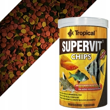 Supervit Chips 250мл/130гр.(банка) - корм в виде тонущих чипсов для ежедневного кормления