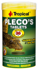 Pleco's Tabin 36 % тонущие кормовые диски (d=25 мм) со спирулиной (36%) 135г 