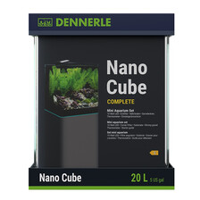 Аквариум Dennerle Nano Cube Complete 20 литров (в комплекте фильтр, освещение, питательная подложка , кварцевый грунт и термометр)