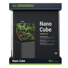 Аквариум Dennerle Nano Cube Complete 30 литров (в комплекте фильтр, освещение, питательная подложка , кварцевый грунт и термометр)