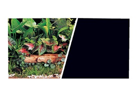 Фон Зеленые растения/Черный, 45см (7,5м)