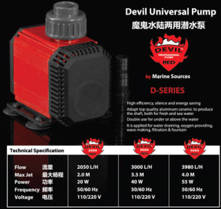 Помпа Red Devil D4000 4000л/ч, 55Вт, h-4.0м