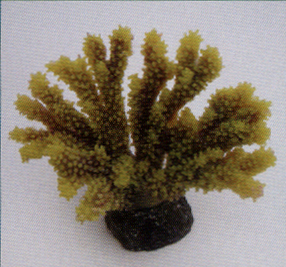 Коралл пластиковый желтый 9,5x5,8x7см (MA108Y)
