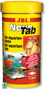 JBL NovoTab - Корм в форме таблеток для всех видов аквариумных рыб, 100 мл. (160 шт.)