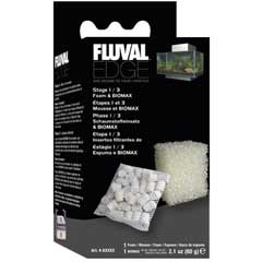 Набор губка и наполнитель керамический (60гр) для фильтров аквариумов FLUVAL EDGE