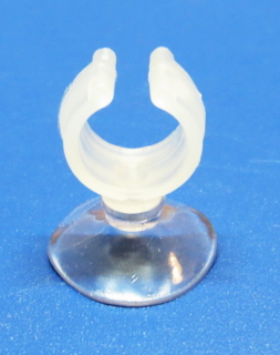Присоска силиконовая для оборудования для шлангов нар. диам. 10-12 мм, основание 20мм прозначная