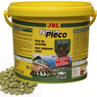 JBL NovoPleco - Водорослевые чипсы с примесью целлюлозы для кольчужных сомов, 5,5 л. (2700 г.)
