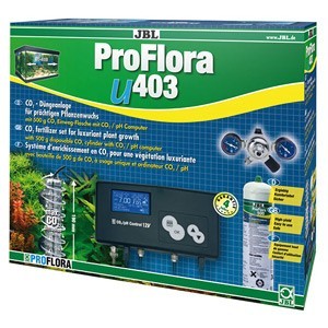 JBL ProFlora u403 - Система СО2 для аквариумов от 50 до 400 литров со сменным баллоном 500 г, редукт