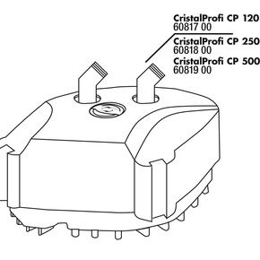 JBL CP 500 Pumpenkopf komplett - Голова фильтра CristalProfi 500 в сборе