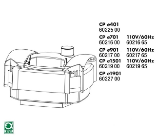 JBL CP e1901 pump head greenline - Голова фильтра CristalProfi e1901 greenline в сборе