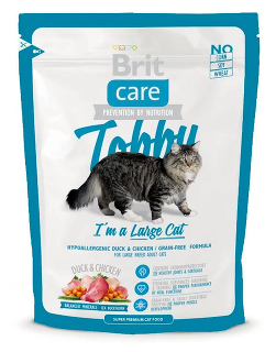Брит 2кг Care Cat Tobby для кошек крупных пород 512997
