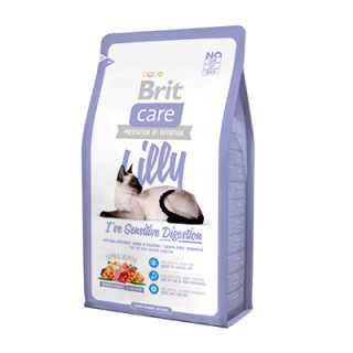 Брит 400г Care Cat Lilly Sensitive Digestion беззерновой, для кошек с чувств. пищеварением 132617