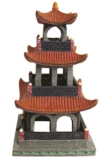 Декорация пластиковая PRIME "Пагода" 13.5x12.5x22см