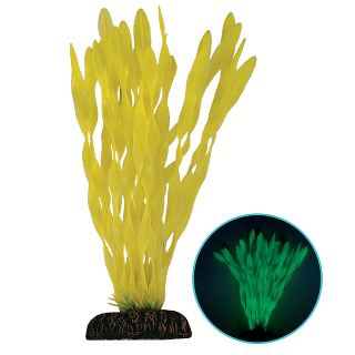 Растение 20093Y светящееся "Валлиснерия" желтая, 200мм, (блистер)