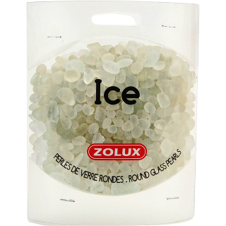 Золюкс Украшения для аквариума стеклянные "Лед" (белый), 472 г (357550)