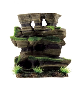 ArtUniq Mossy Figured Rock M - Декоративная композиция из пластика "Фигурная скала со мхом", 20,5x8,5x20,5 см