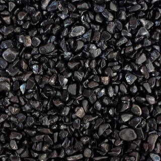 UDeco Canyon Black - Натуральный грунт для аквариумов "Черный гравий", 4-6 мм, 2 л