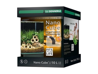 Dennerle NanoCube Complete Plus Style - Нано-аквариум с расширенным комплектом для установки и светильником Nano Style S, 10 л