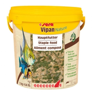 Сера Корм для рыб основной в хлопьях VIPAN NATURE 10000 мл 2 кг (ведро)