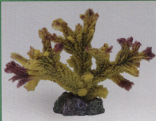 Коралл пластиковый желто-коричневый 17х9х13см (MA117MPUY)