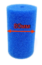 Губка фильтрующая пенополиуритановая 150*80Dмм PPI 30 синяя