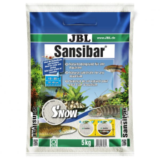 JBL Sansibar SNOW - Декоративный мелкий грунт для аквариума, снежно-белый, 5 кг.