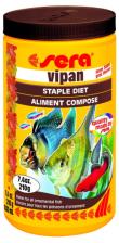 Корм для рыб VIPAN 1л (крупные хлопья)
