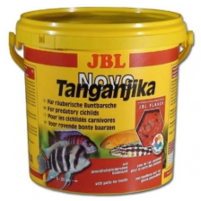 JBL NovoTanganjika - Корм в форме хлопьев из рыбы и планктонных животных для хищных цихлид из озер Малави и Таньгаика, 5,5 л. (950 г.)